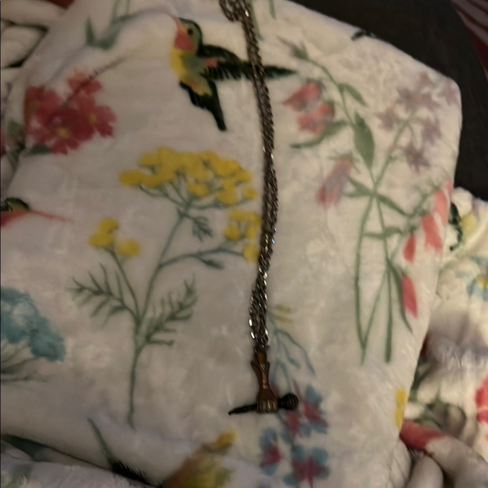 Silver Hammer Pendant Necklace